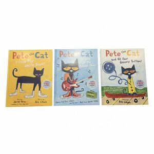 Pete the Cat Bundle Set of 3 Hardcover Kids Children’s Picture Books.
